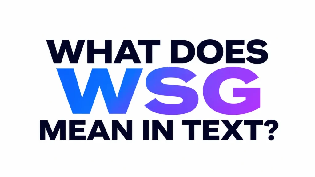 what-do-wsg-mean-in-text