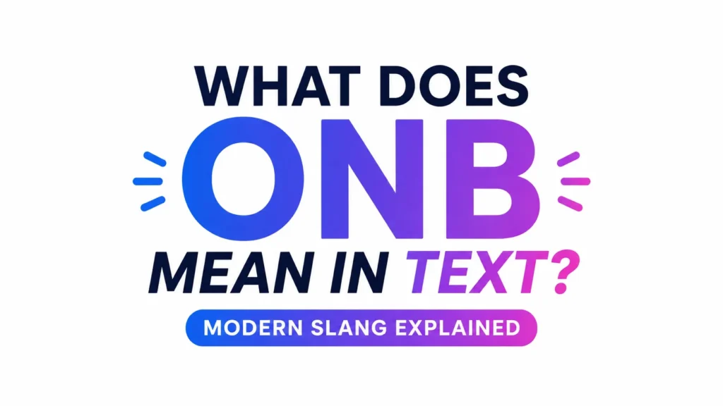 what-onb-mean-in-text